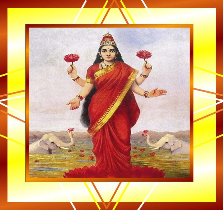 Mahalakshmi ji in Red Saree