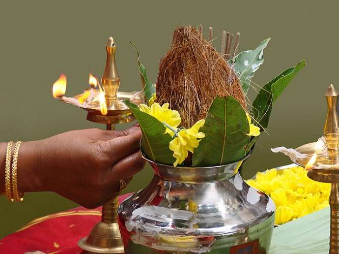 Kalash Puja during Grah Pravesh